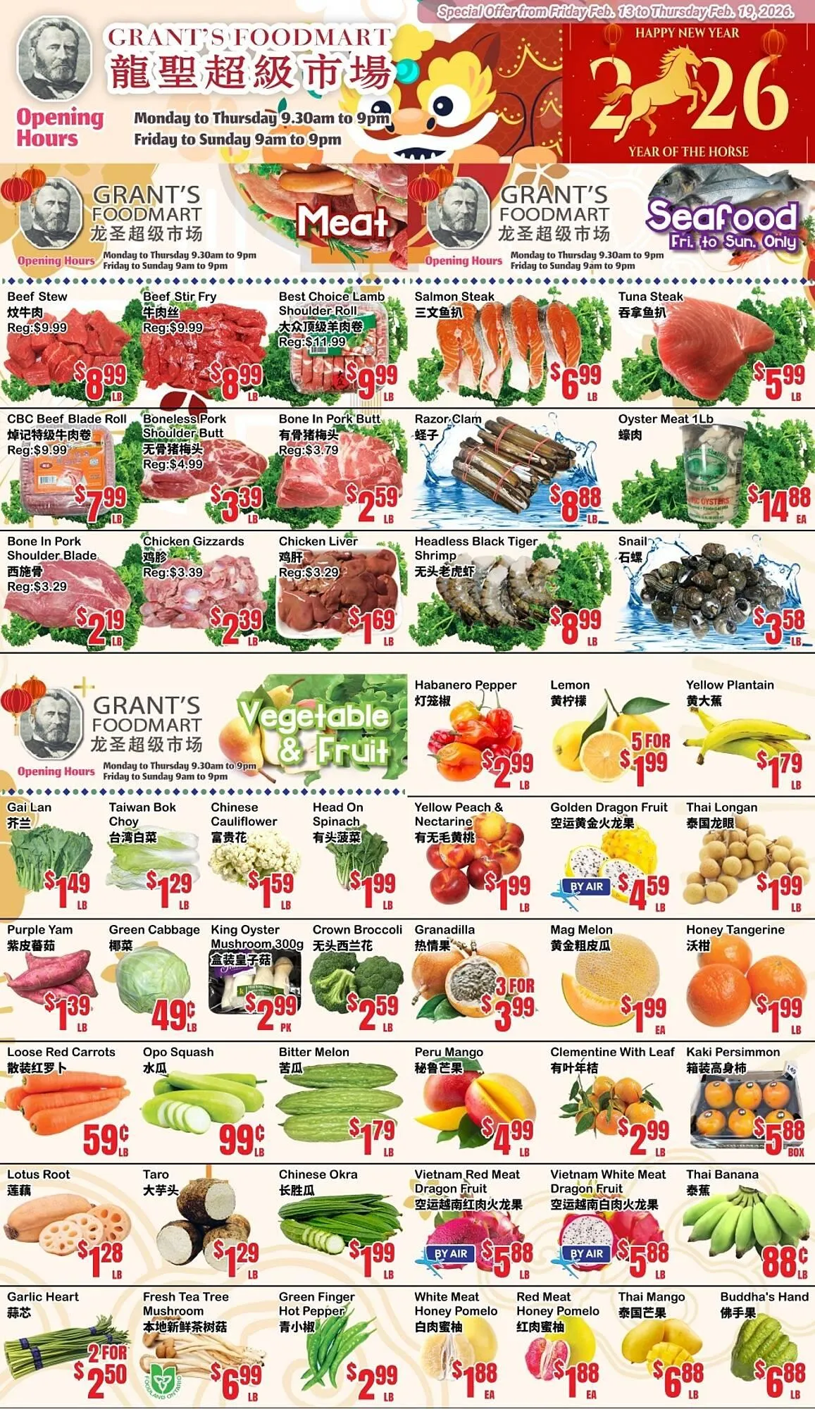 Grant's Foodmart flyer from February 13 to February 19 2026 - flyer page 3