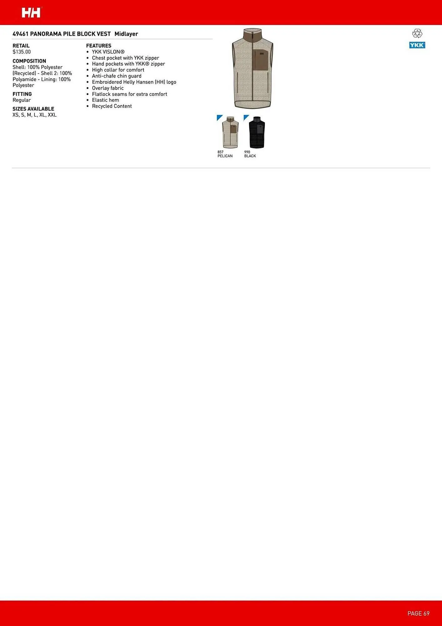 Helly Hansen flyer from September 11 to February 28 2026 - flyer page 69