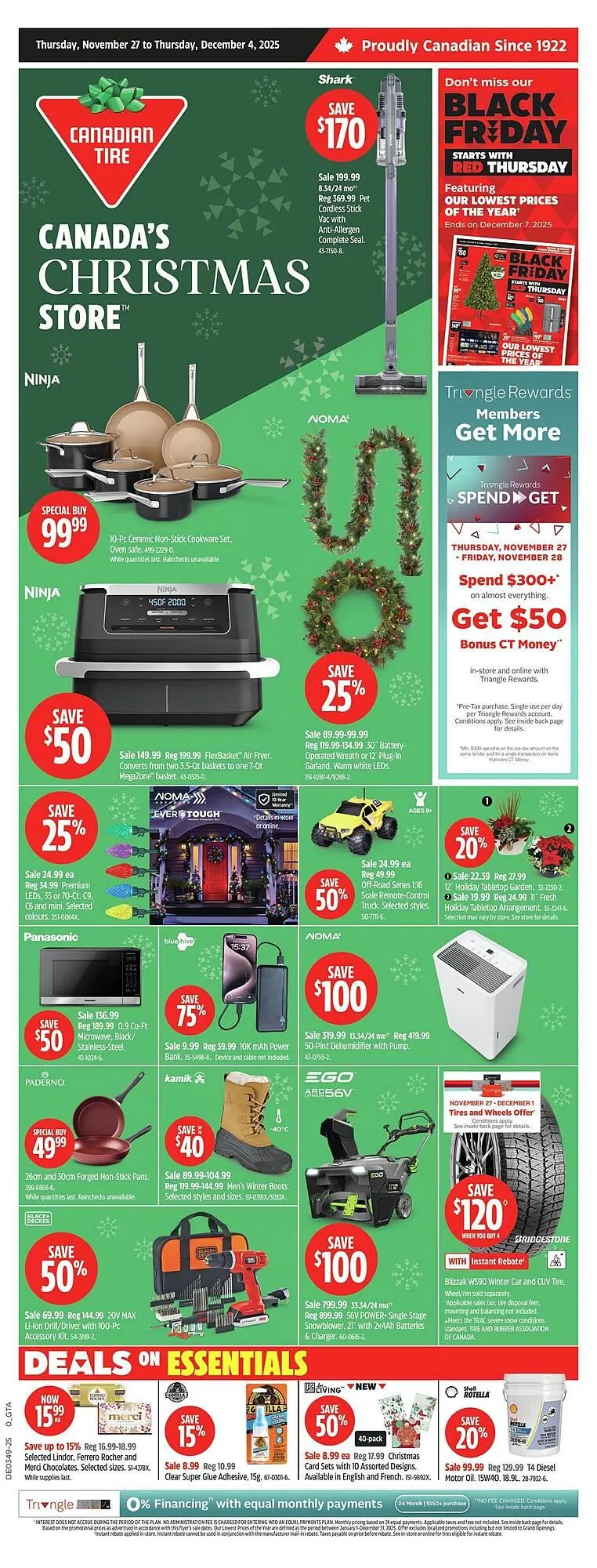 Canadian Tire flyer from November 27 to December 4 2025 - flyer page 1