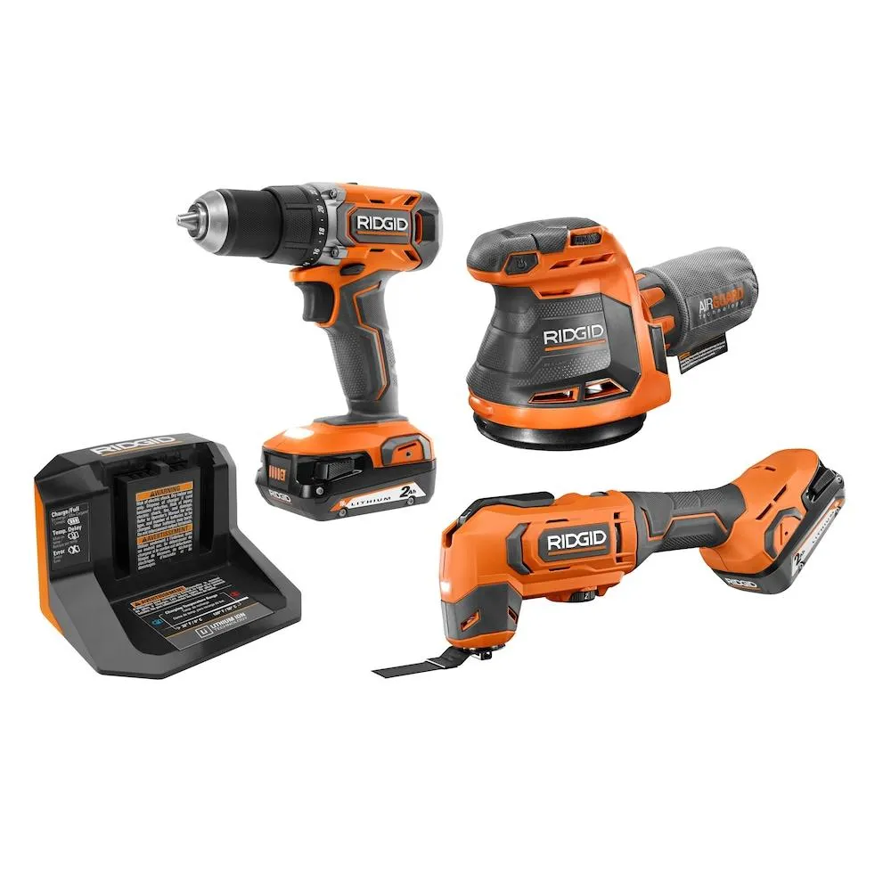 18V 3-Tool Kit with (2) 2.0 Ah Batteries & Charger