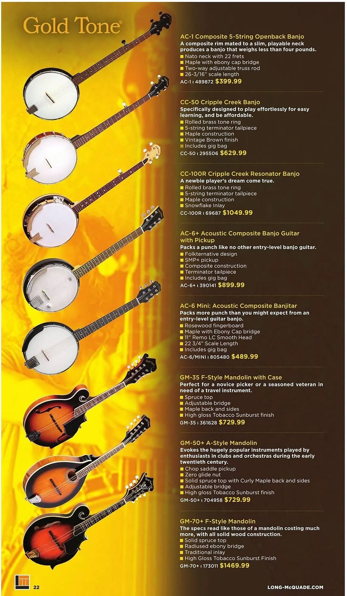 Long & McQuade flyer from October 9 to October 31 2025 - flyer page 22