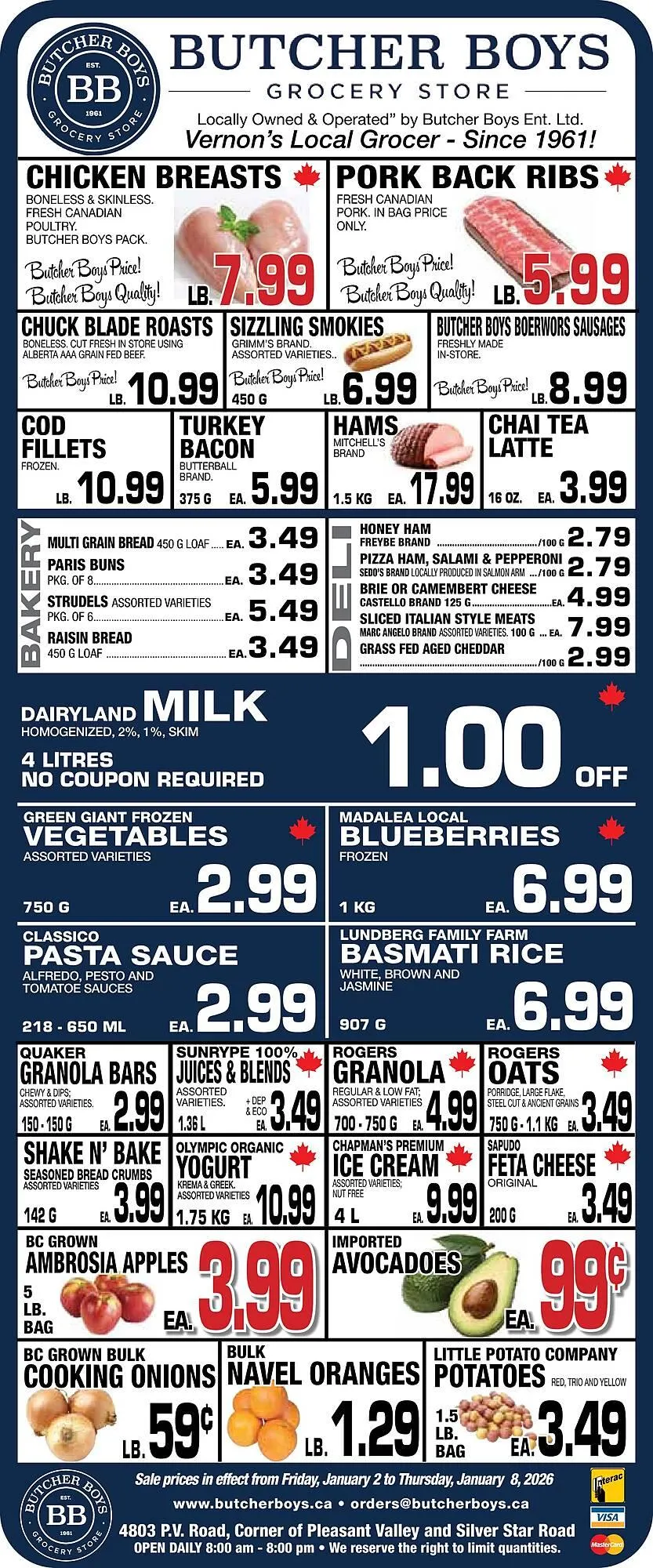 Butcher Boys flyer from January 2 to January 8 2026 - flyer page 1