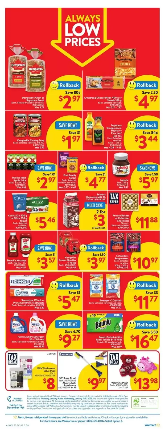 Walmart flyer from January 9 to January 15 2025 - flyer page 12