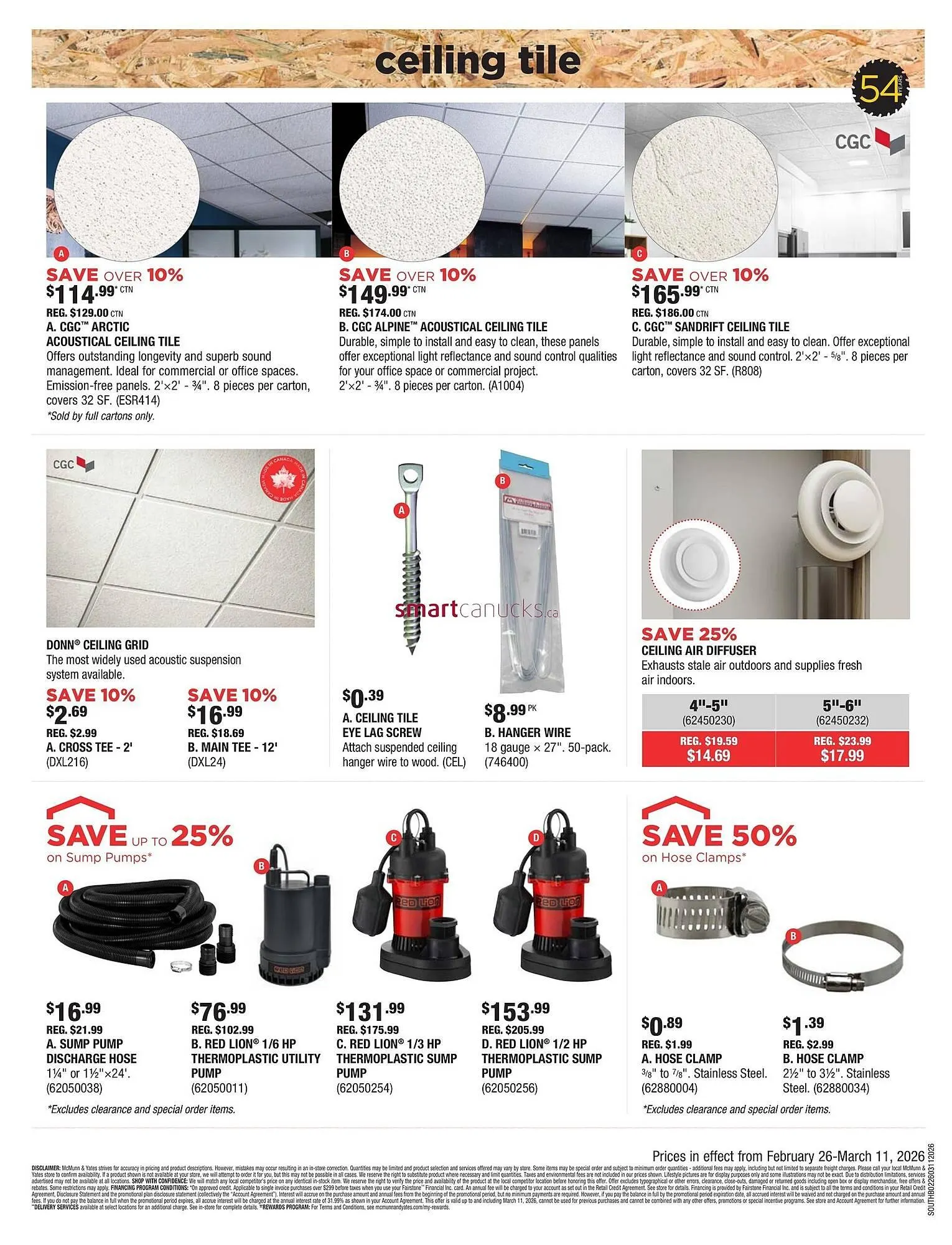 McMunn & Yates Building Supplies flyer from February 26 to March 11 2026 - flyer page 10