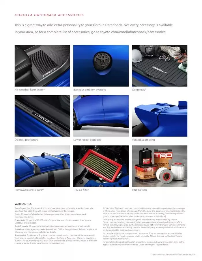Toyota Corolla Hatchback from February 11 to February 11 2026 - flyer page 12