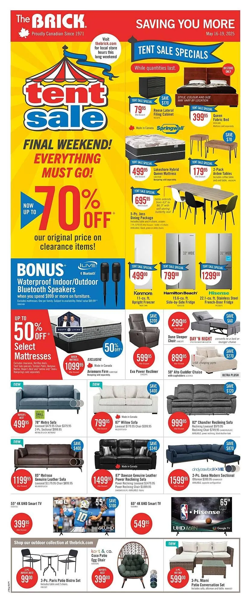 The Brick flyer from May 16 to May 23 2025 - flyer page 1