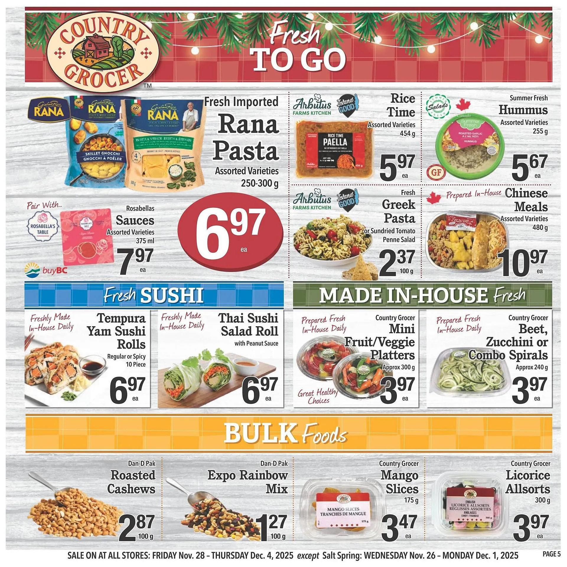 Country Grocer flyer from November 27 to December 3 2025 - flyer page 5