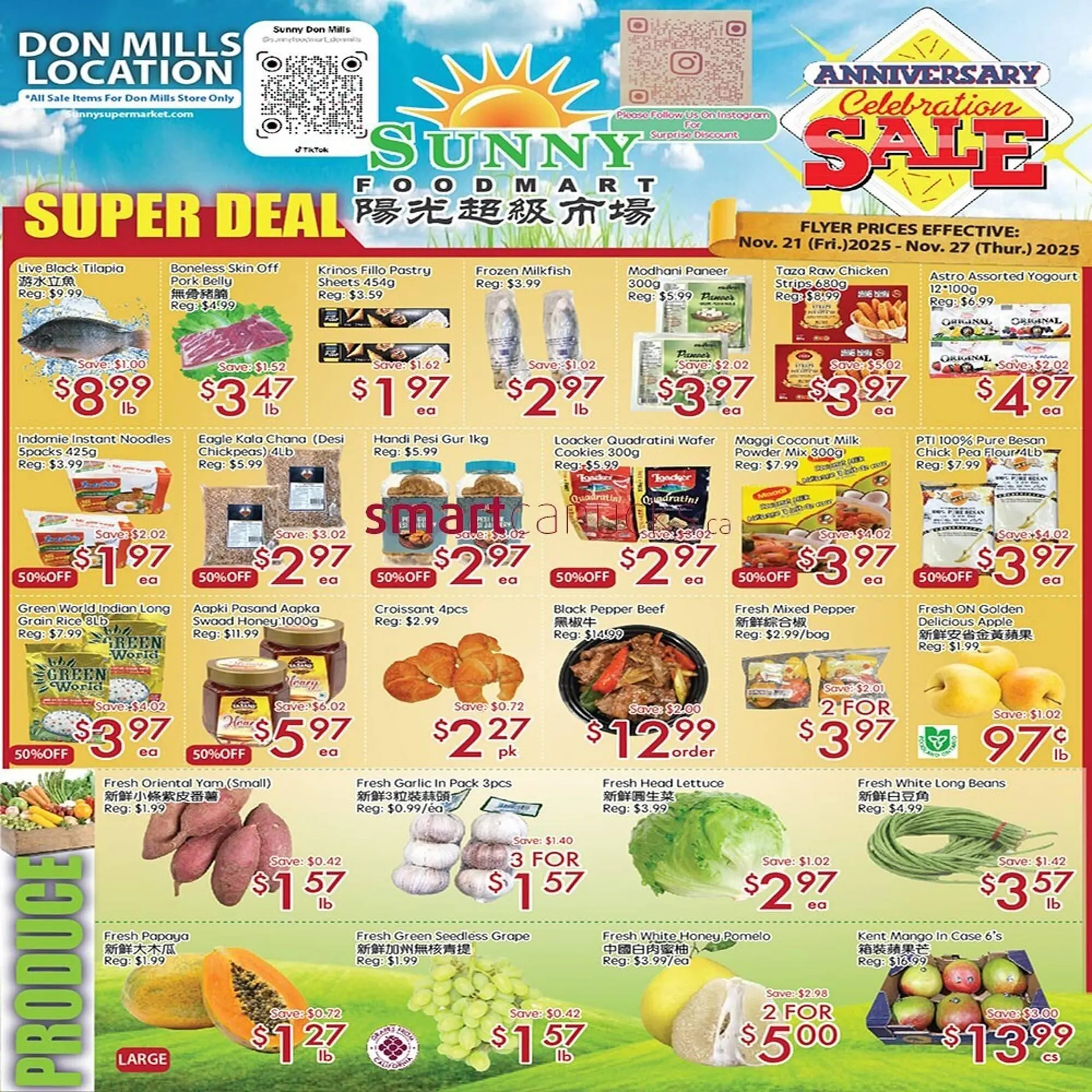 Sunny Food Mart flyer from November 21 to November 27 2025 - flyer page 1