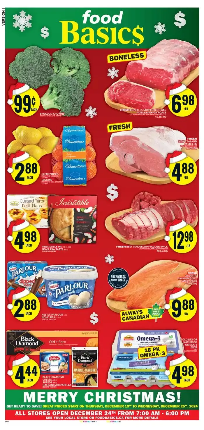 Exclusive deals and bargains from December 19 to December 25 2024 - flyer page 1