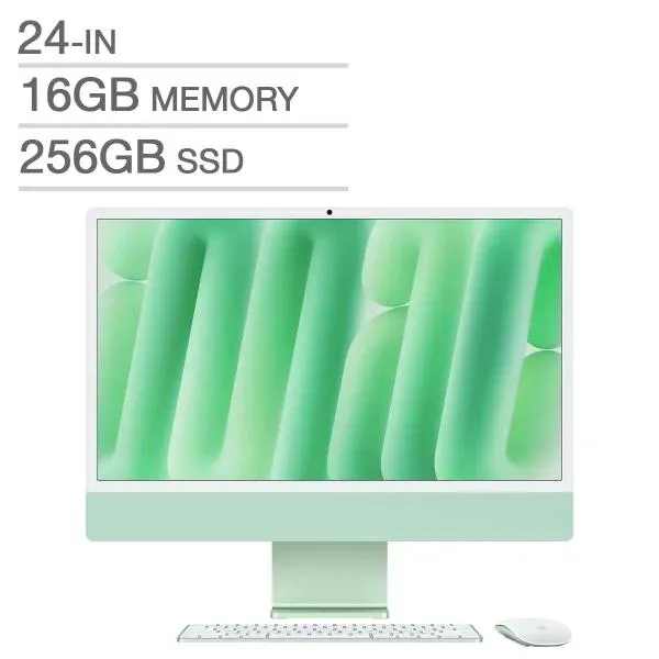 Apple 24 in. iMac, Apple M4 Chip - 16 GB RAM, 256 GB SSD