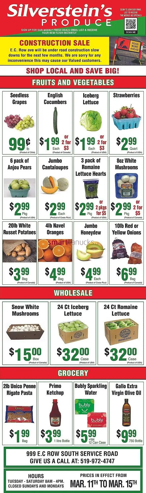 Silverstein's Produce flyer from March 13 to March 19 2025 - flyer page 1