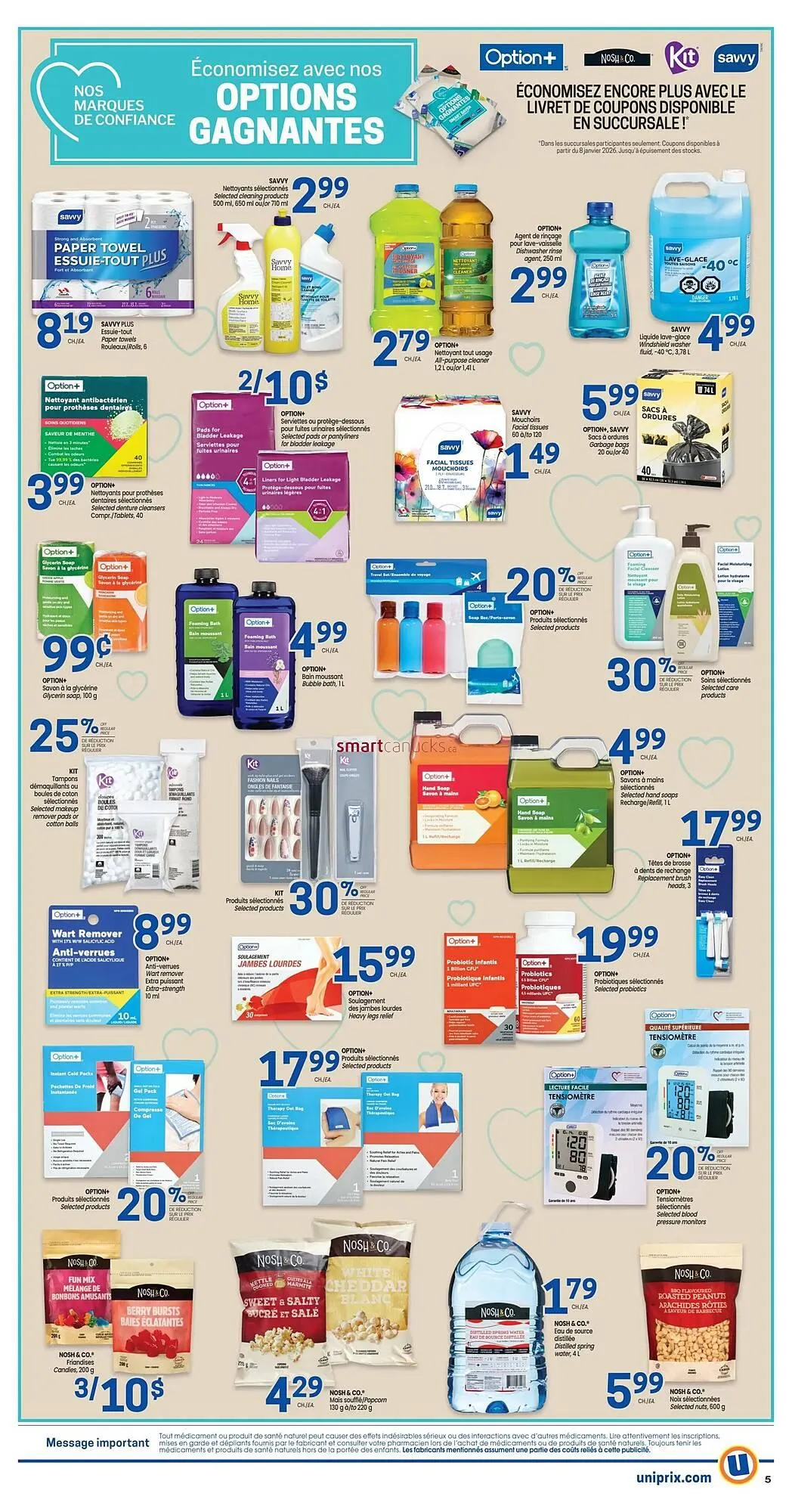 Uniprix flyer from January 8 to January 14 2026 - flyer page 6