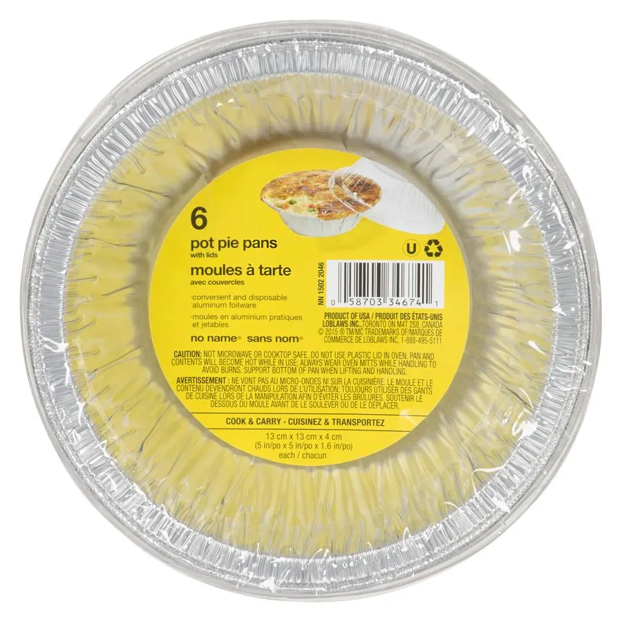 Pot Pie Pans with Lids