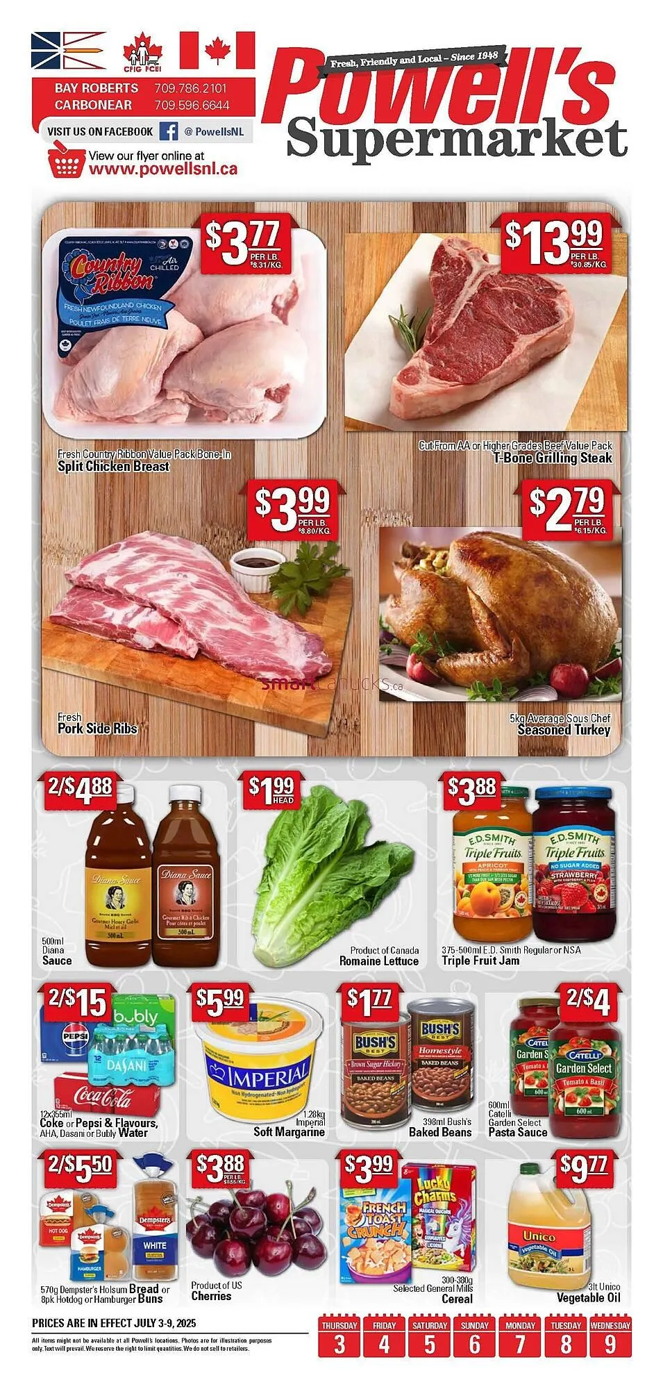 Powells Supermarket flyer - 1
