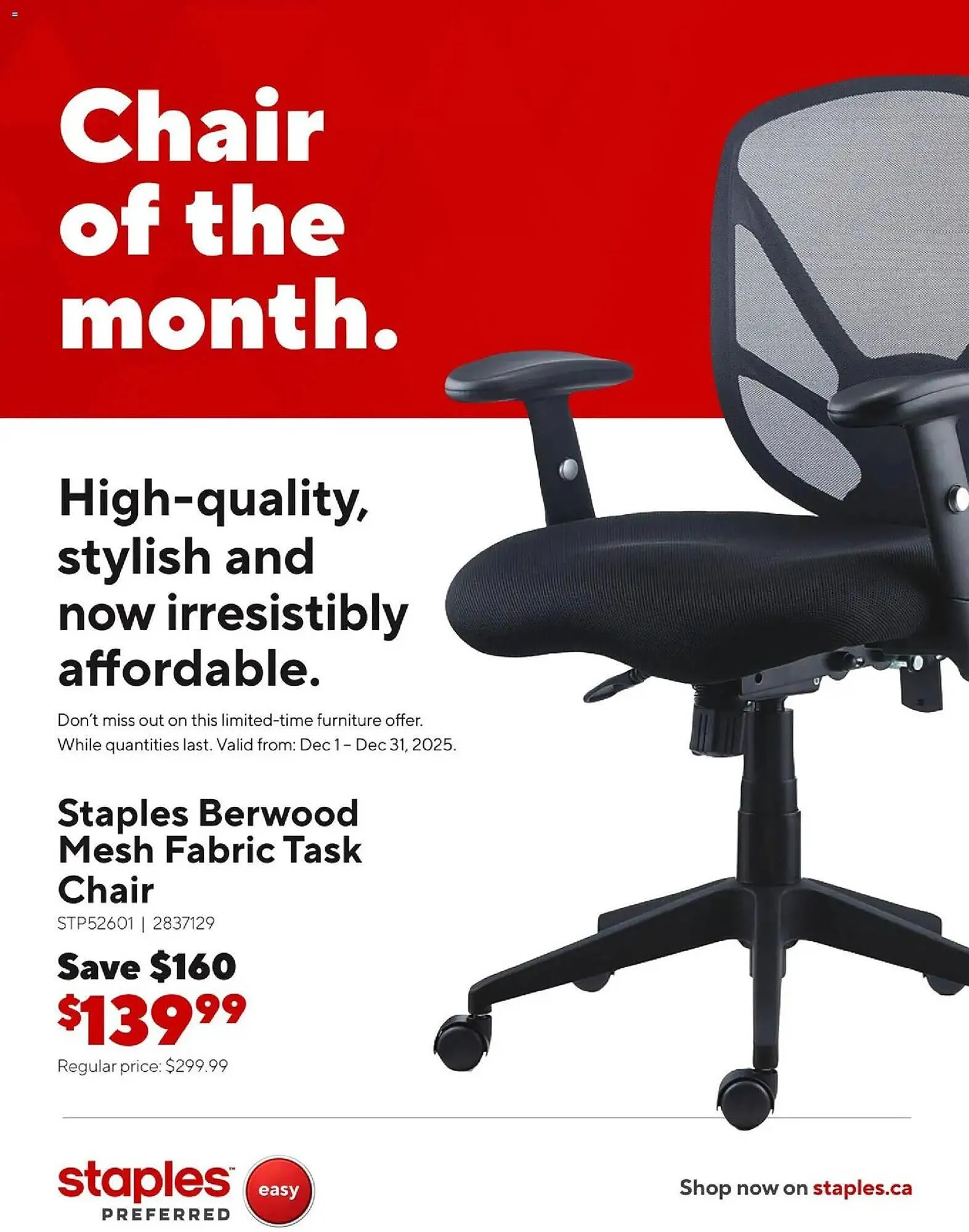 Staples flyer from December 16 to January 1 2026 - flyer page 2