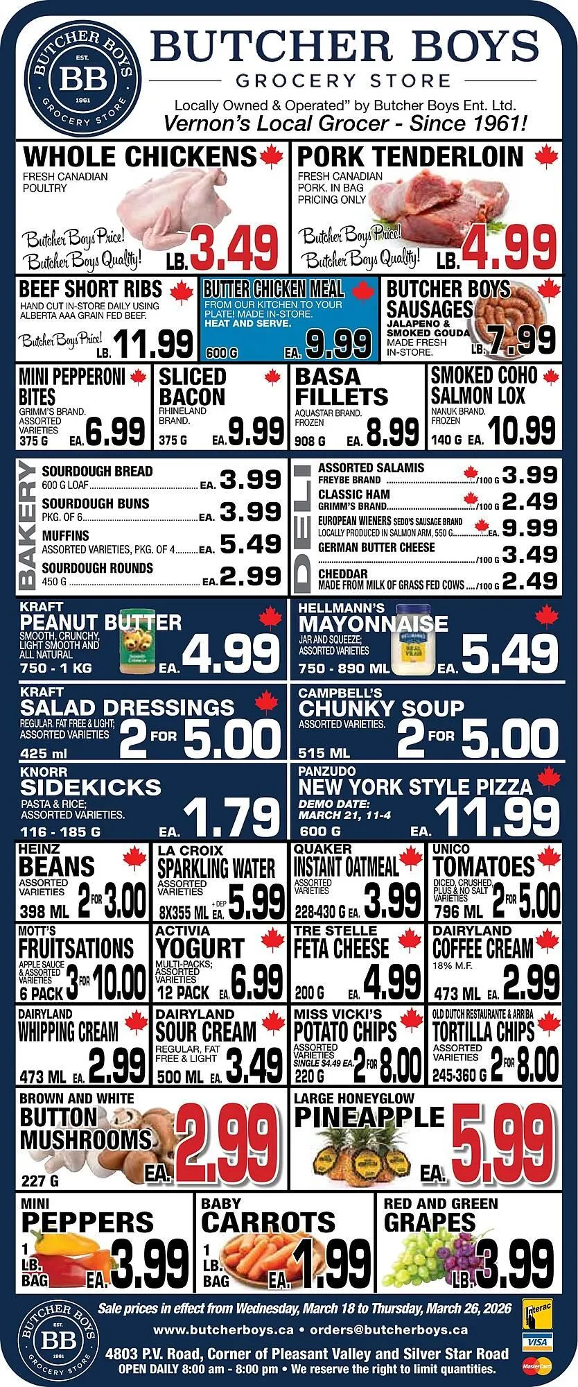 Butcher Boys flyer from March 18 to March 26 2026 - flyer page 1