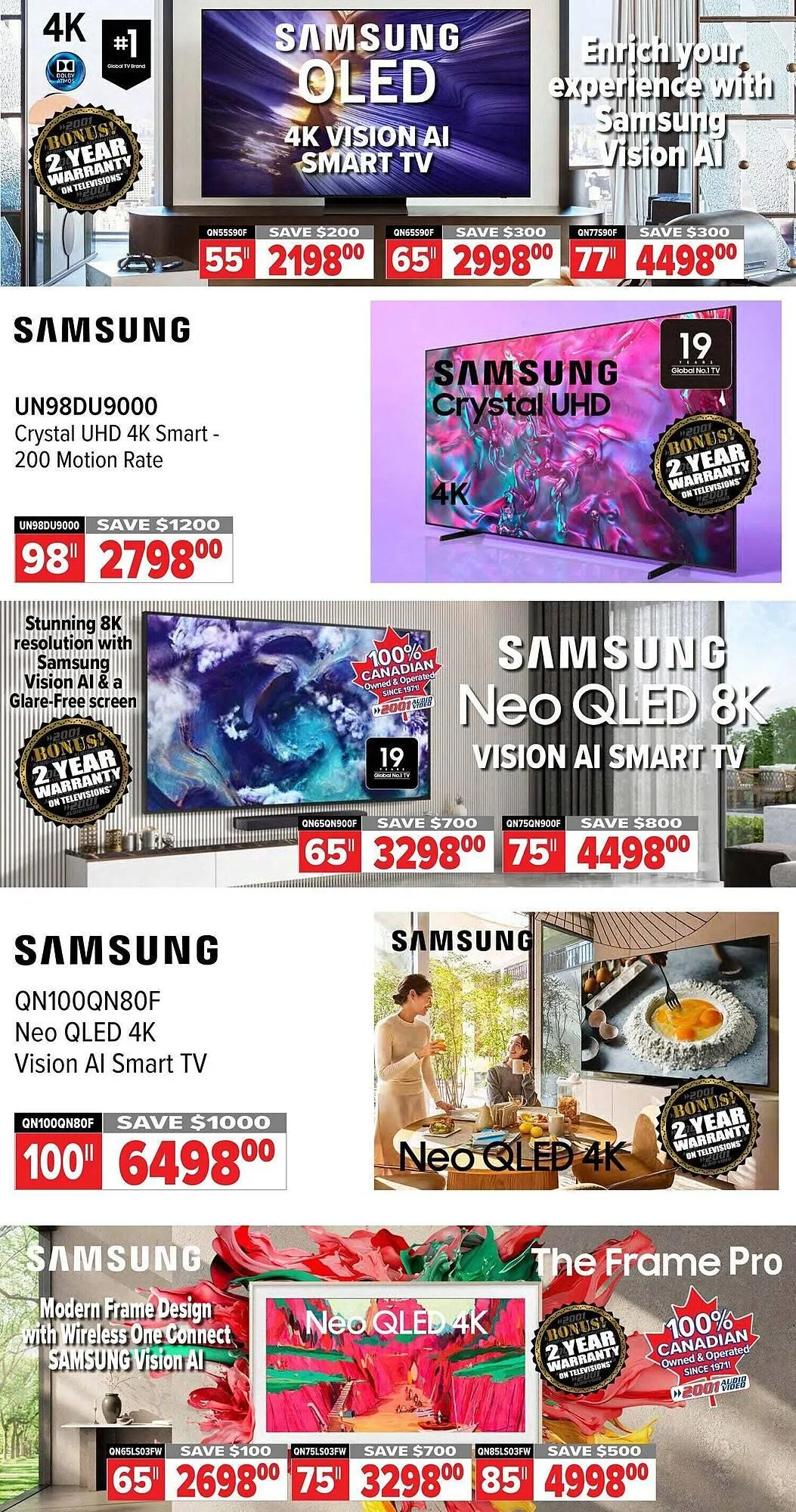 2001 Audio Video flyer from July 4 to July 10 2025 - flyer page 7