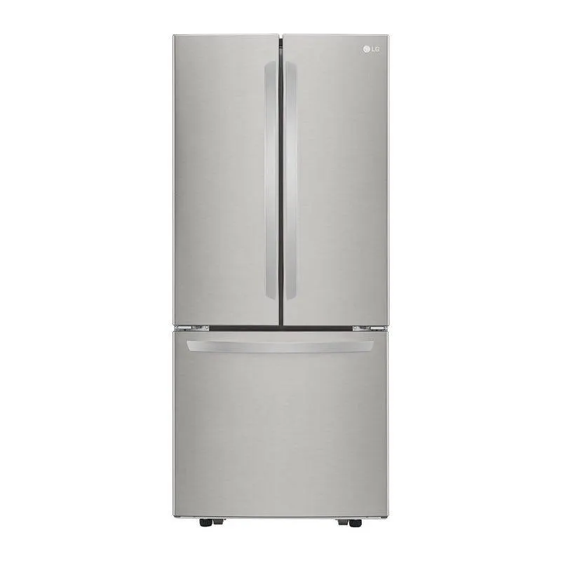 LG Réfrigérateur 21.8 pi3 30 po Acier inoxydable Congélateur en bas, Portes françaises - LRFNS2200S