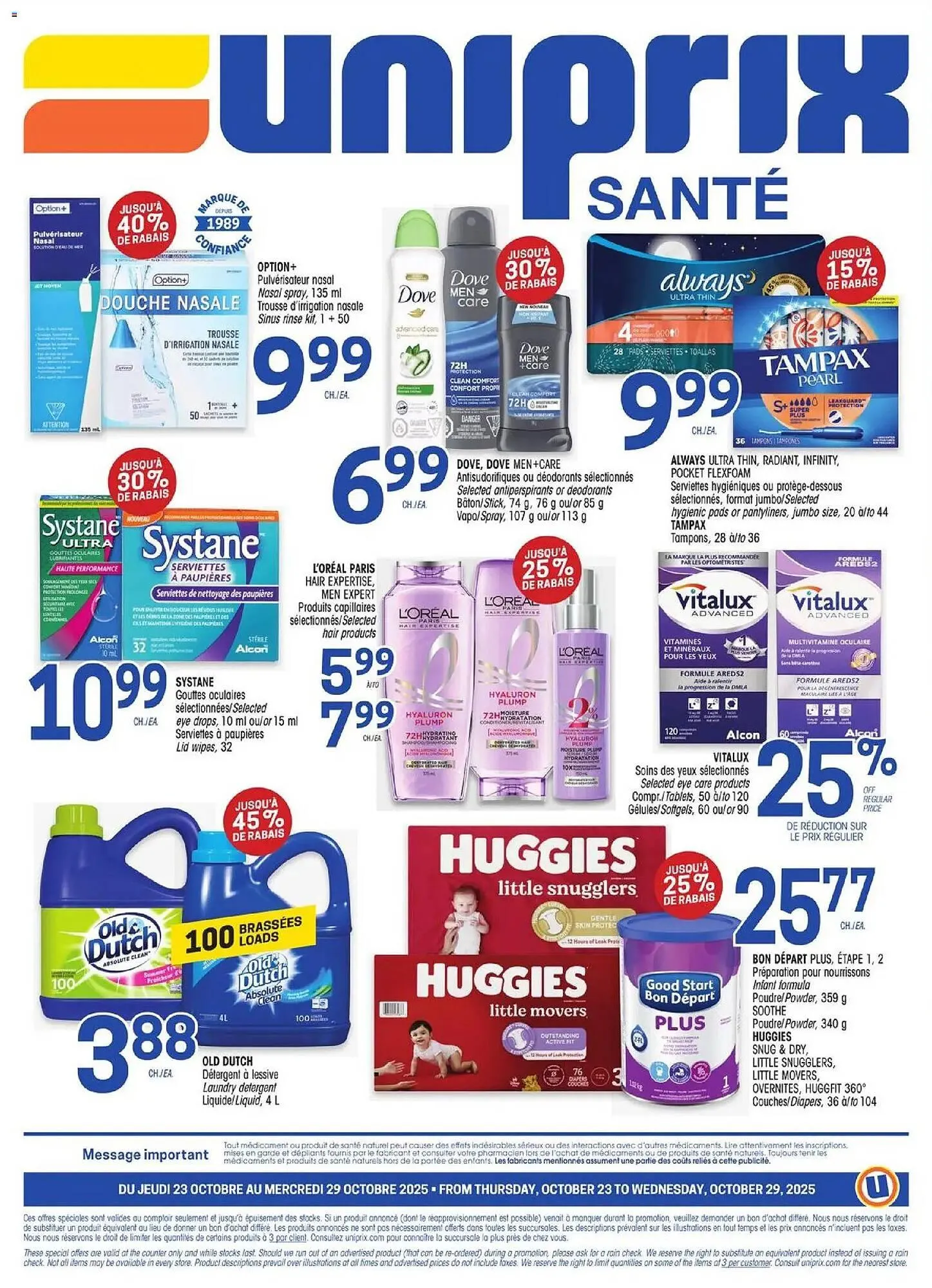 Uniprix flyer from October 23 to October 30 2025 - flyer page 4