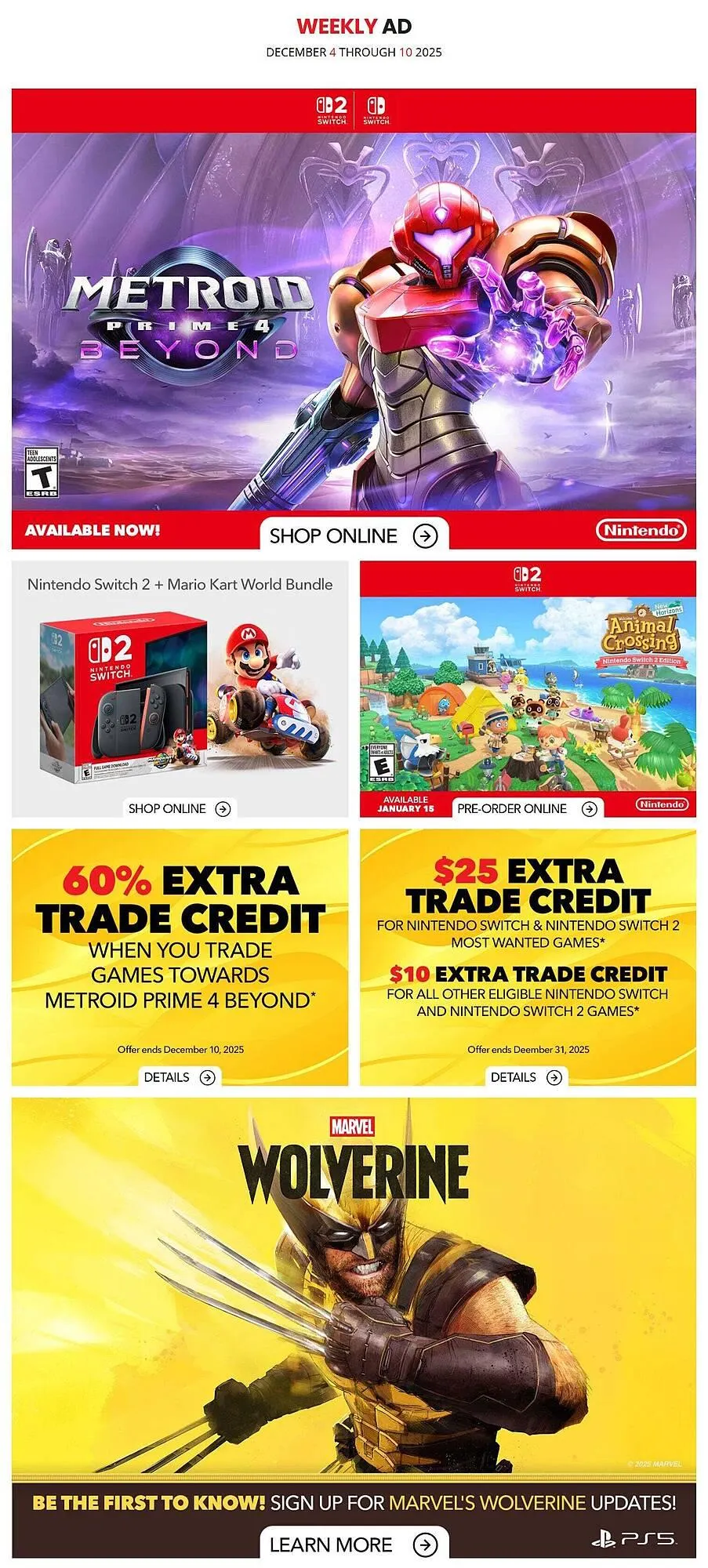 GameStop flyer from December 4 to December 11 2025 - flyer page 1