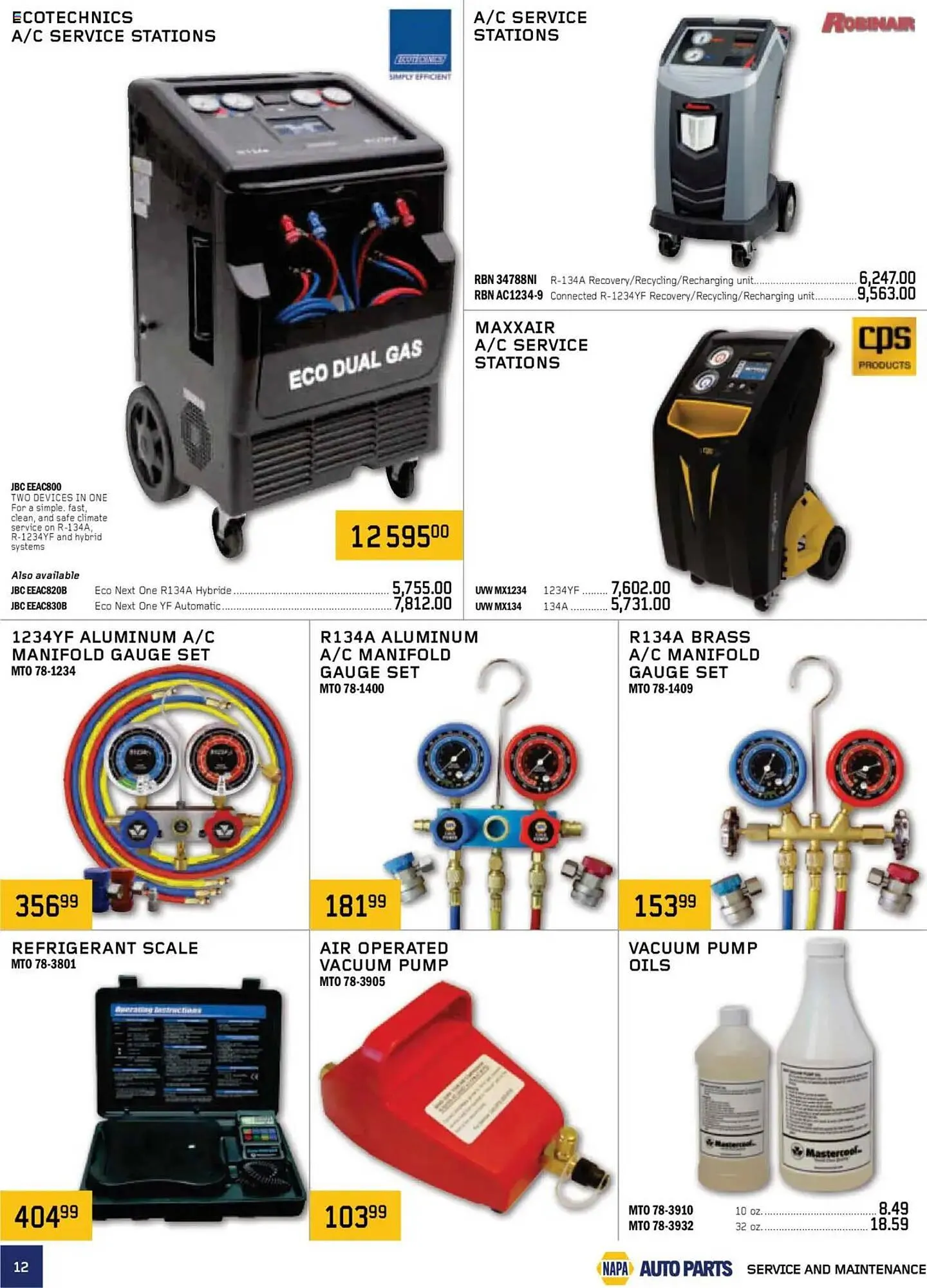 NAPA Auto Parts flyer from October 1 to January 1 2026 - flyer page 12