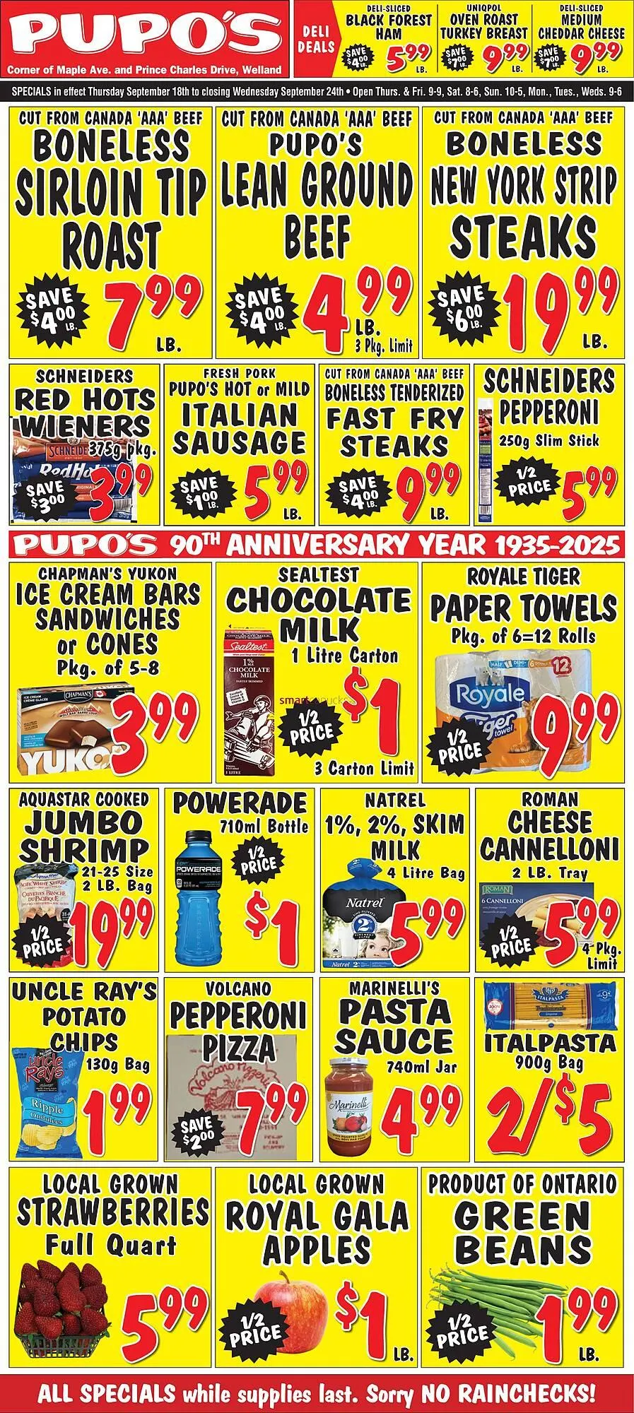 Pupo's Food Market flyer from September 18 to September 24 2025 - flyer page 1