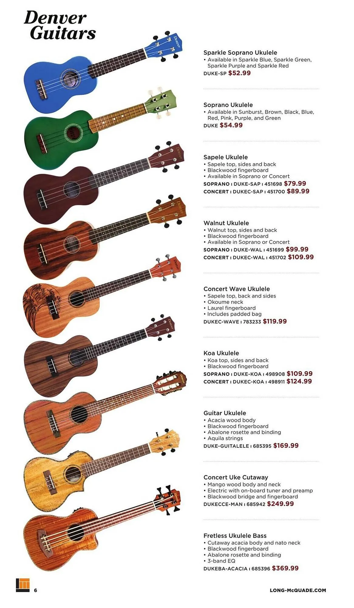 Long & McQuade flyer from November 5 to July 31 2026 - flyer page 6