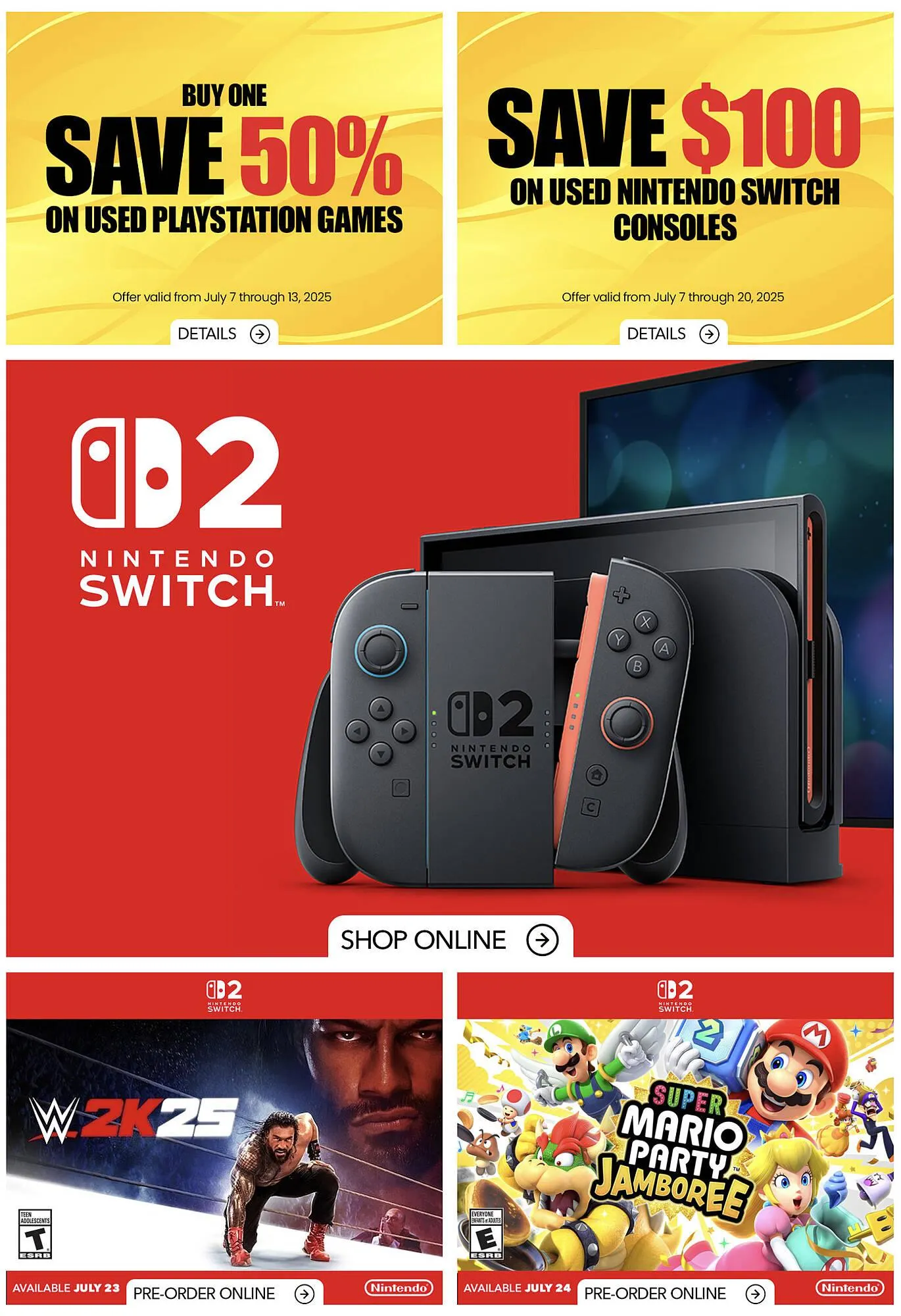 GameStop flyer from July 3 to July 9 2025 - flyer page 2