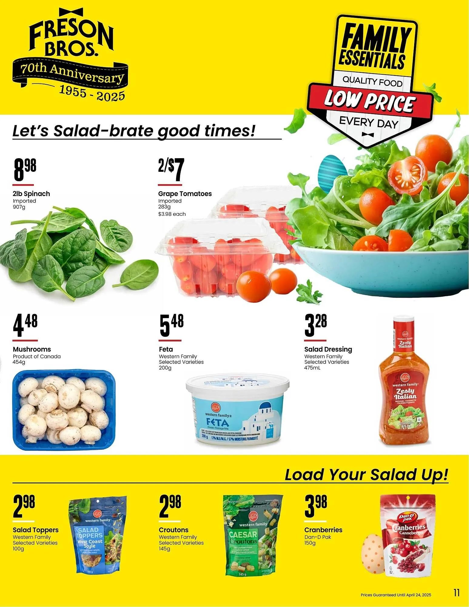 Freson Bros flyer from March 24 to April 13 2025 - flyer page 11