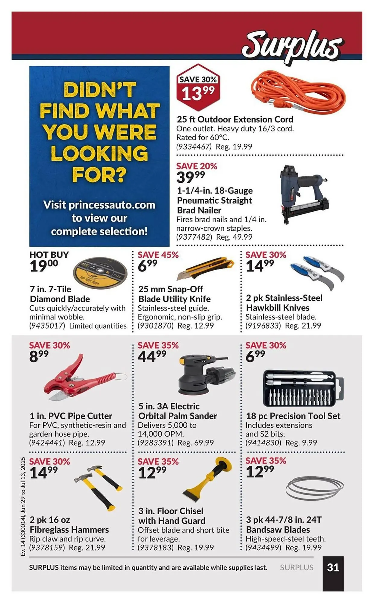 Princess Auto flyer from June 29 to July 13 2025 - flyer page 36