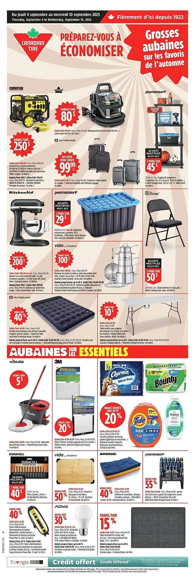 Canadian Tire flyer from September 2 to September 8 2025 - flyer page 1
