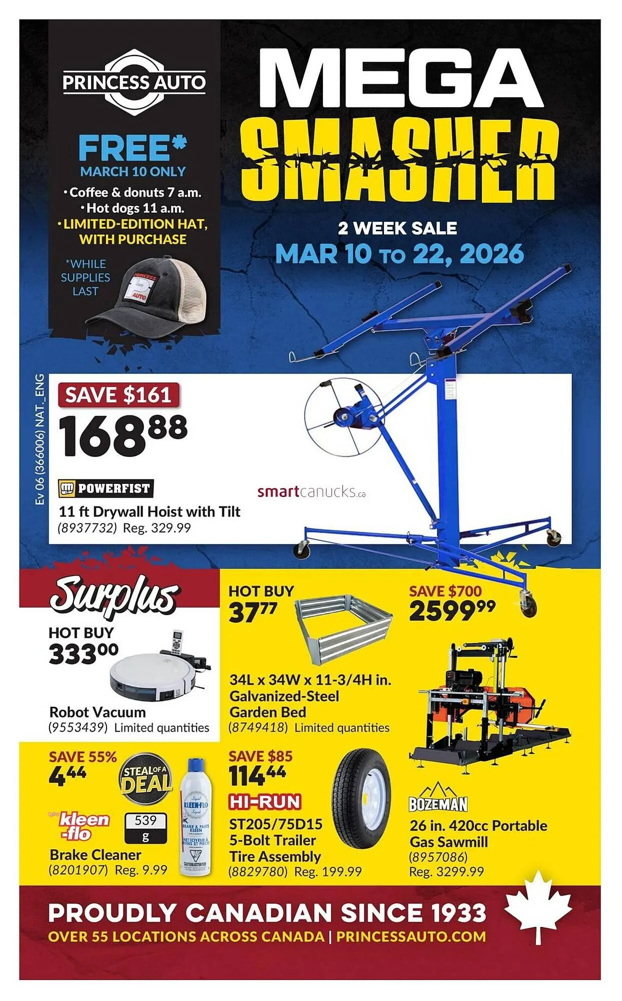 Princess Auto flyer from March 10 to March 22 2026 - flyer page 1