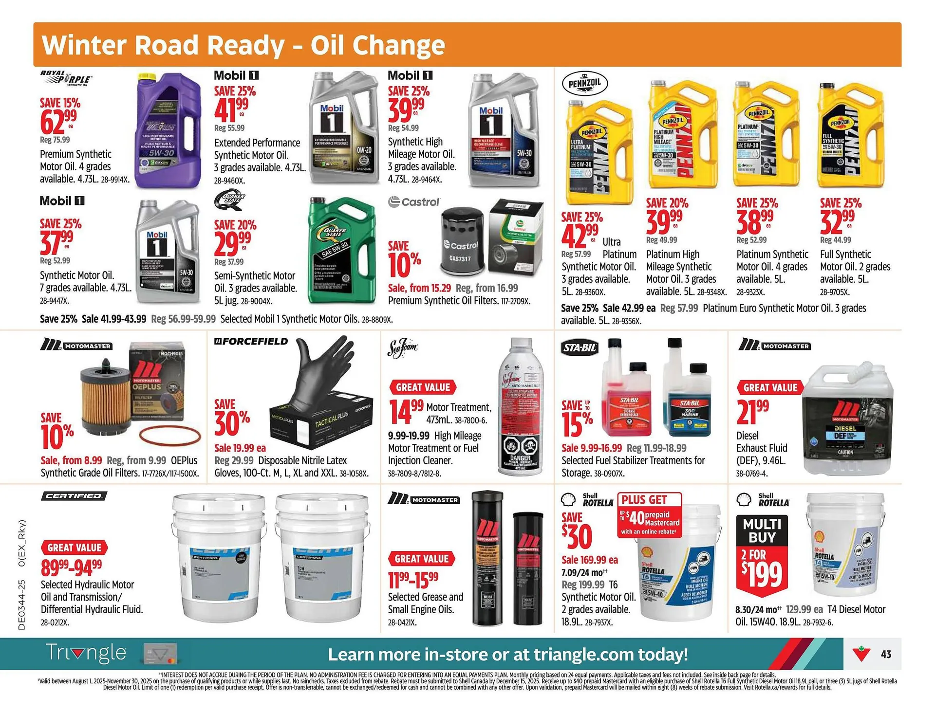 Canadian Tire flyer from October 23 to October 29 2025 - flyer page 43
