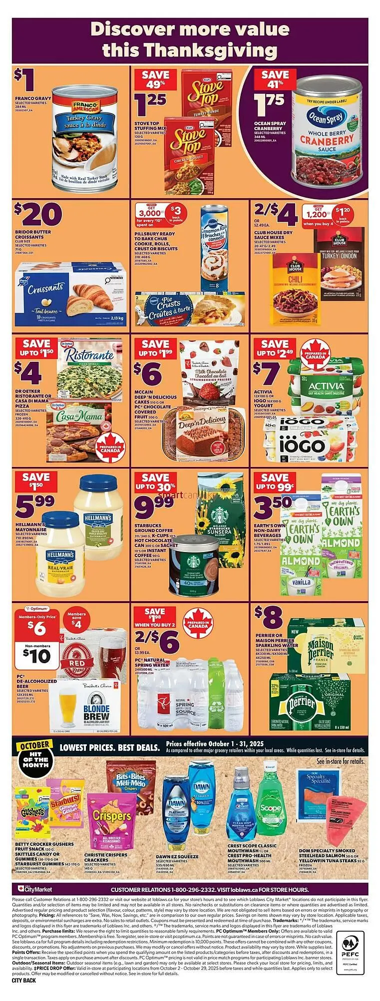 Loblaws flyer from October 2 to October 8 2025 - flyer page 4