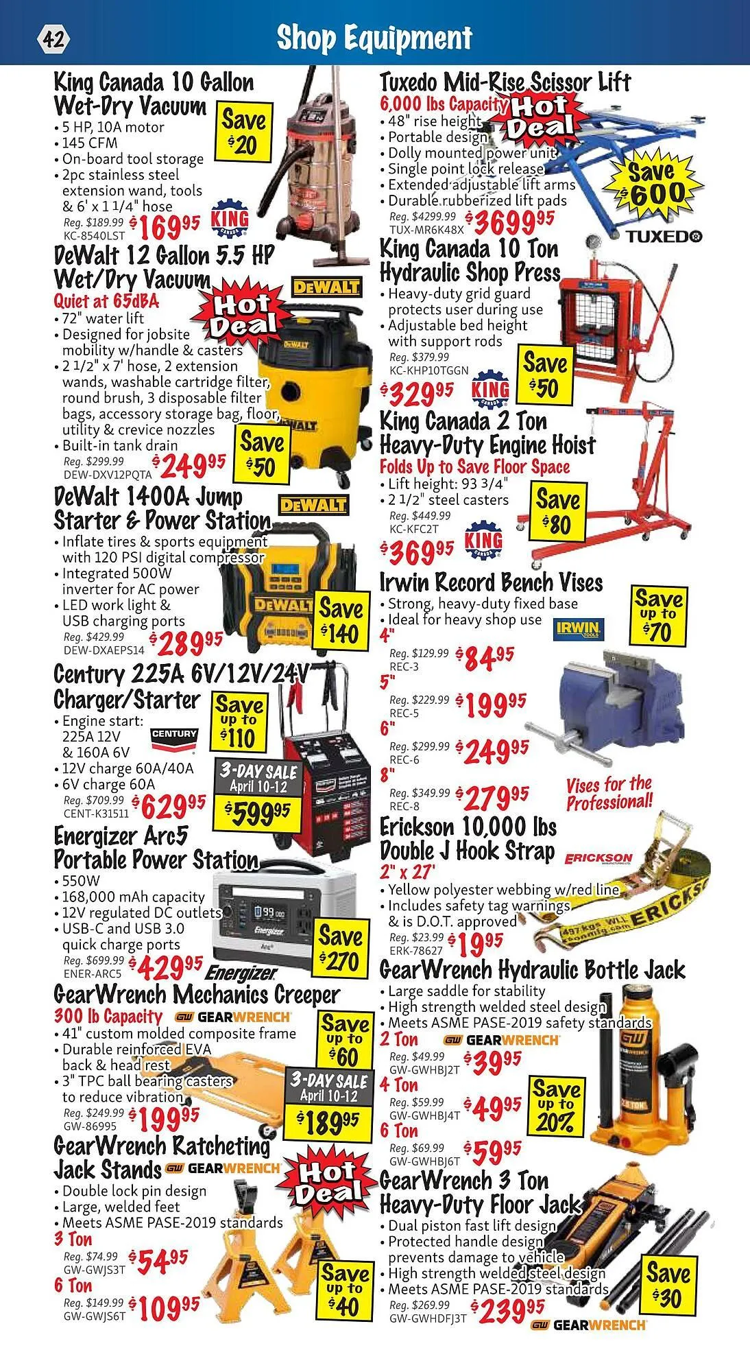 KMS Tools flyer from April 1 to April 30 2025 - flyer page 42