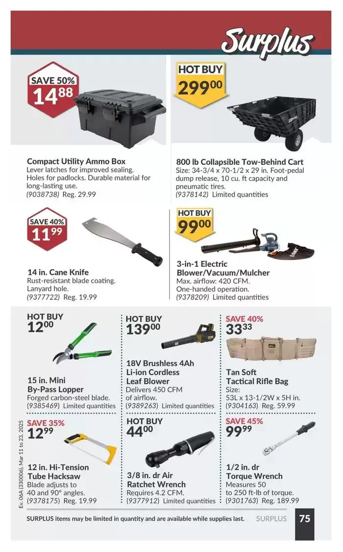 National Sale from March 11 to March 23 2025 - flyer page 80