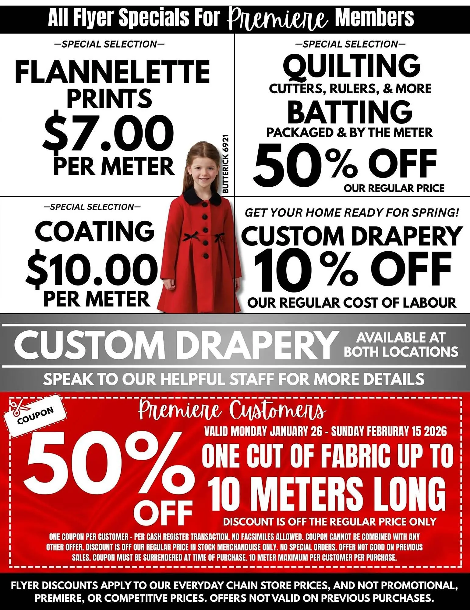 Fabricland flyer from January 26 to February 15 2026 - flyer page 2