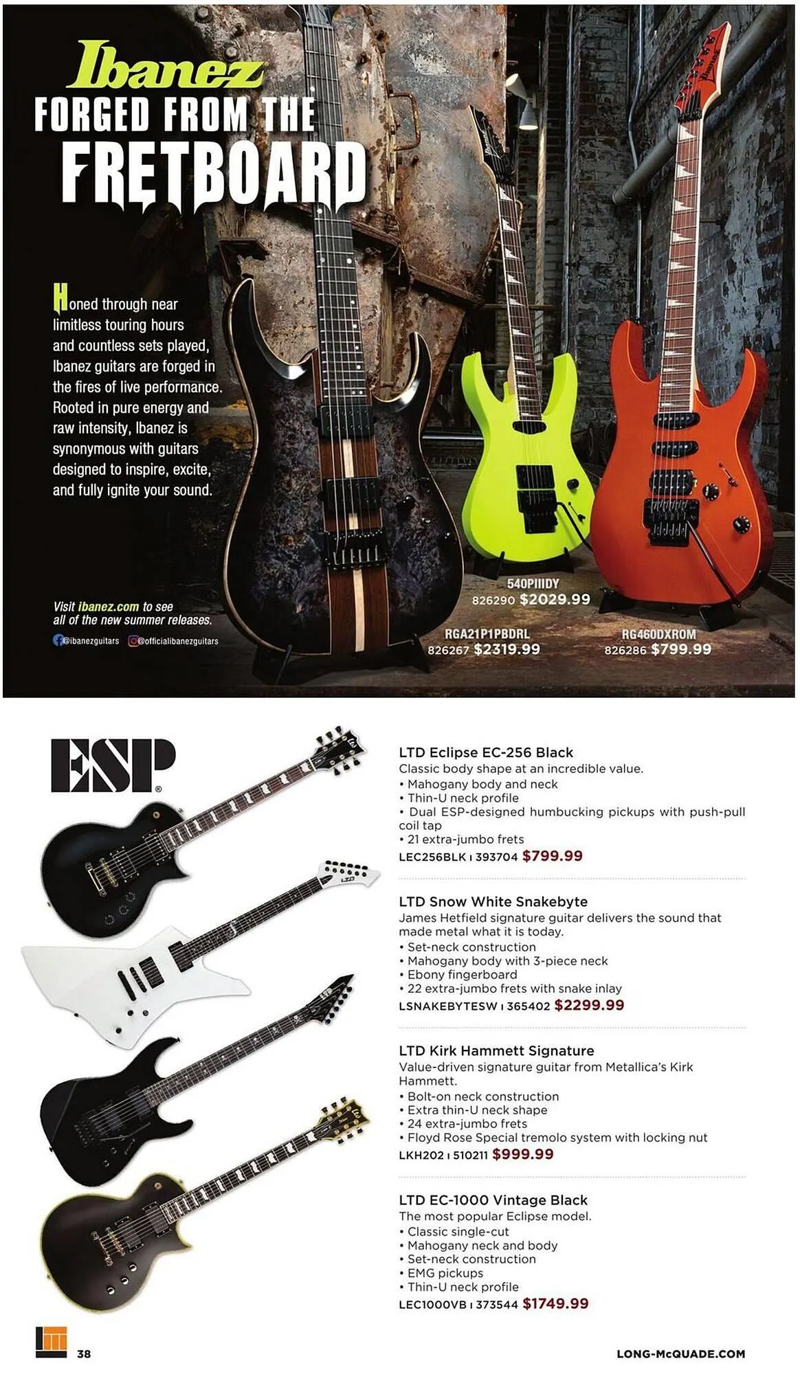 Long & McQuade flyer from October 9 to October 31 2025 - flyer page 38