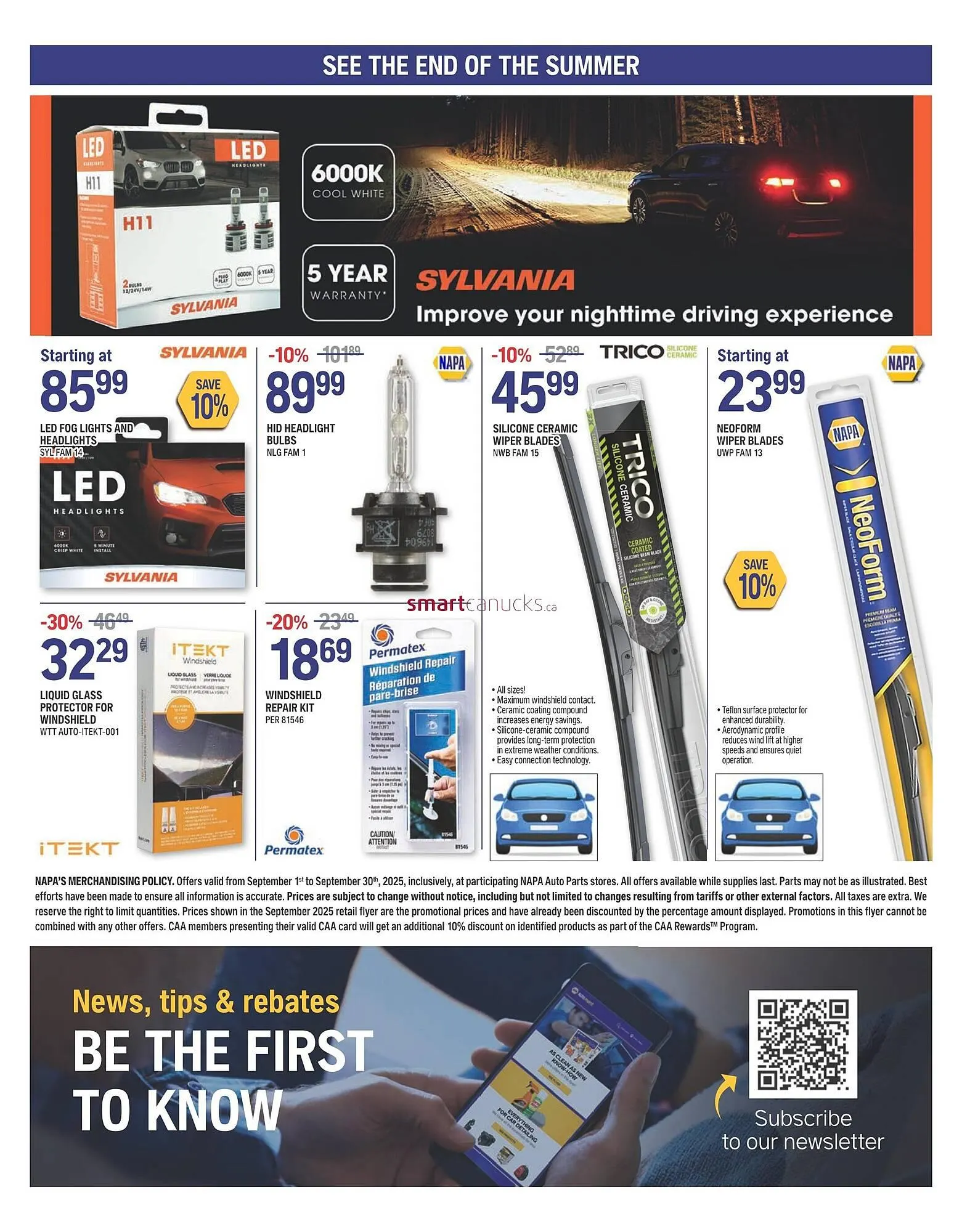 NAPA Auto Parts flyer from September 5 to September 11 2025 - flyer page 8