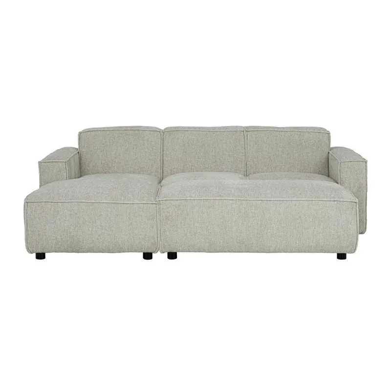 Sectionnel avec chaise longue à gauche et ottoman