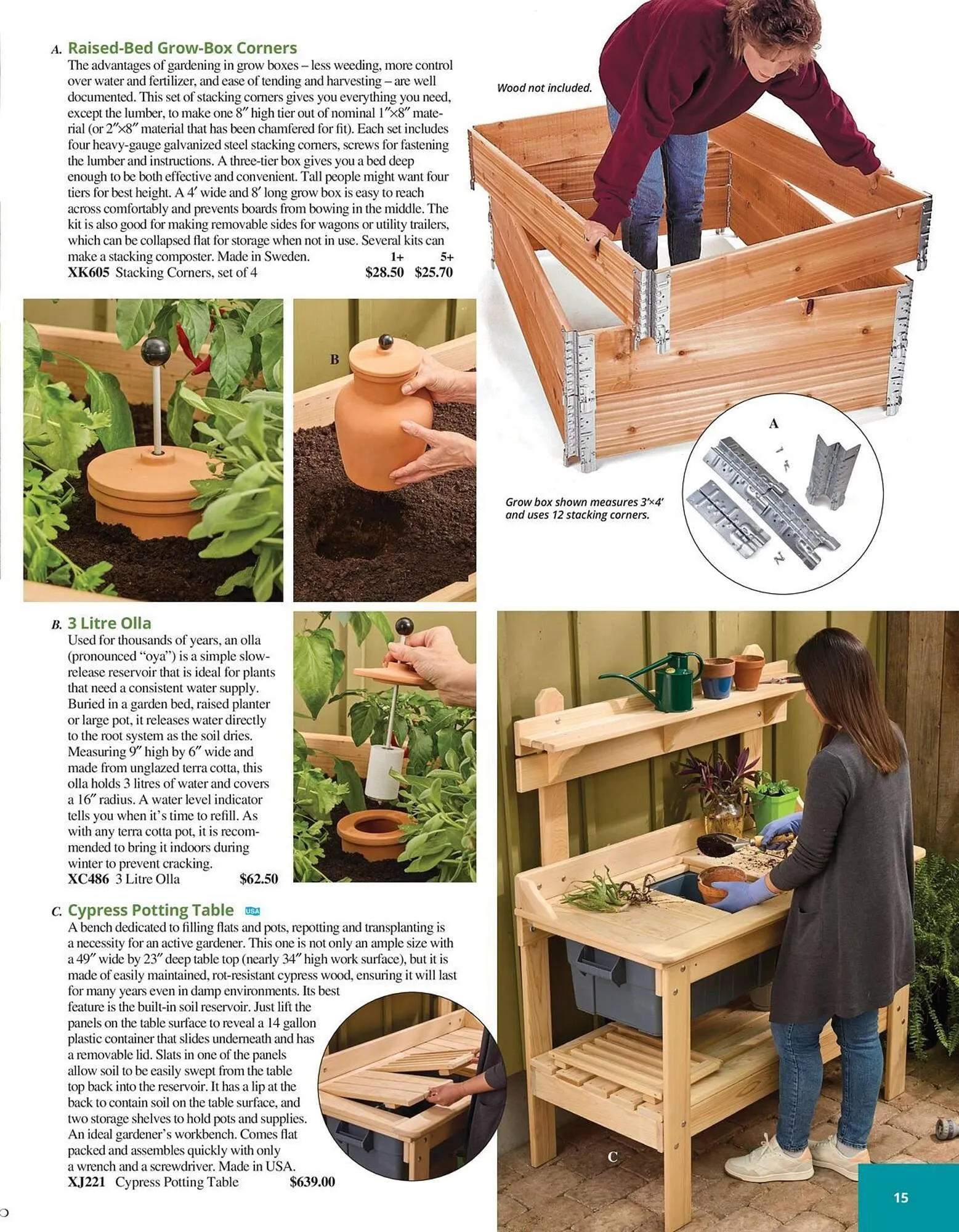 Lee Valley Tools flyer from July 8 to December 31 2025 - flyer page 15