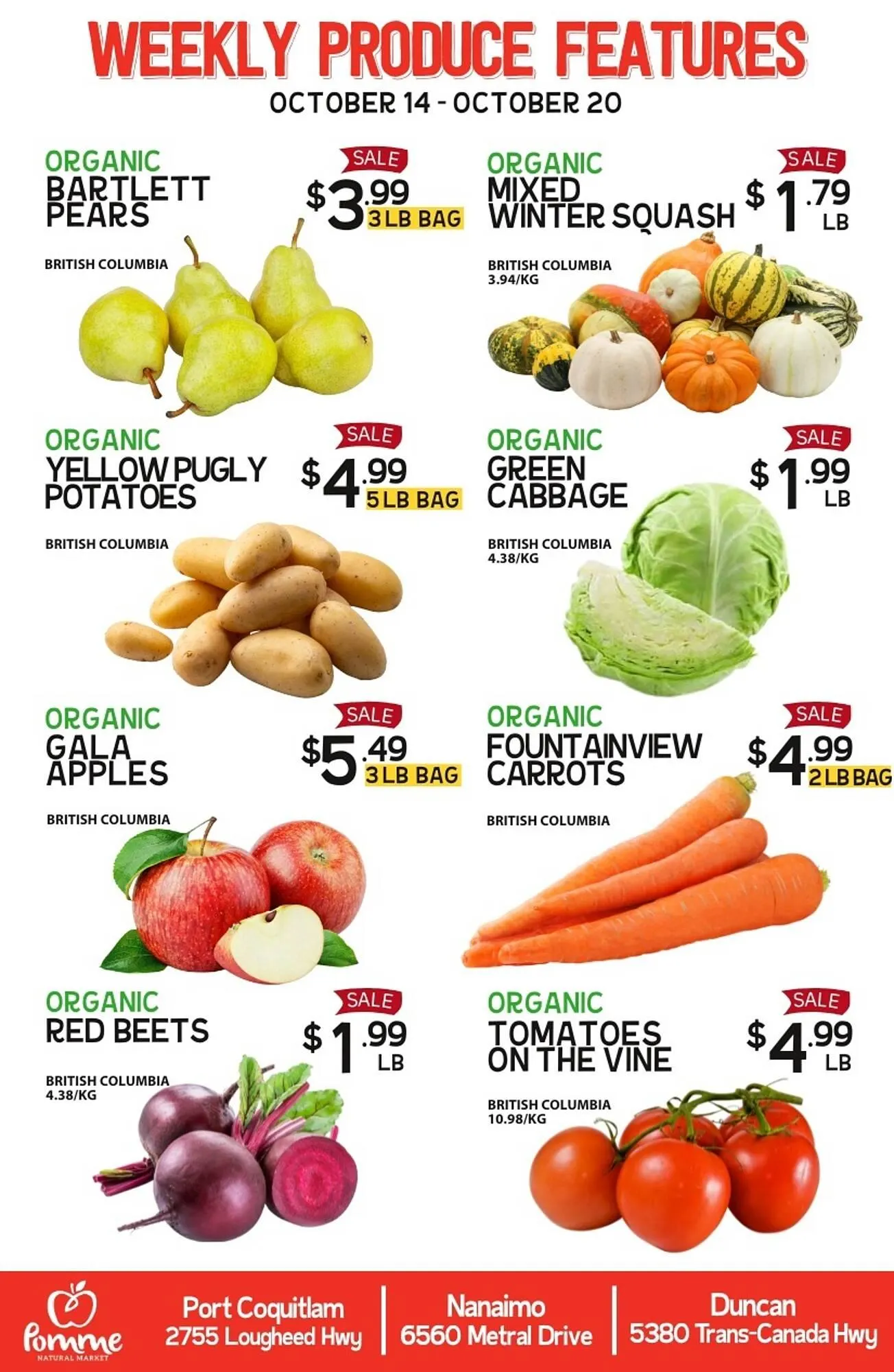 Pomme Natural Market flyer from October 14 to October 20 2025 - flyer page 1