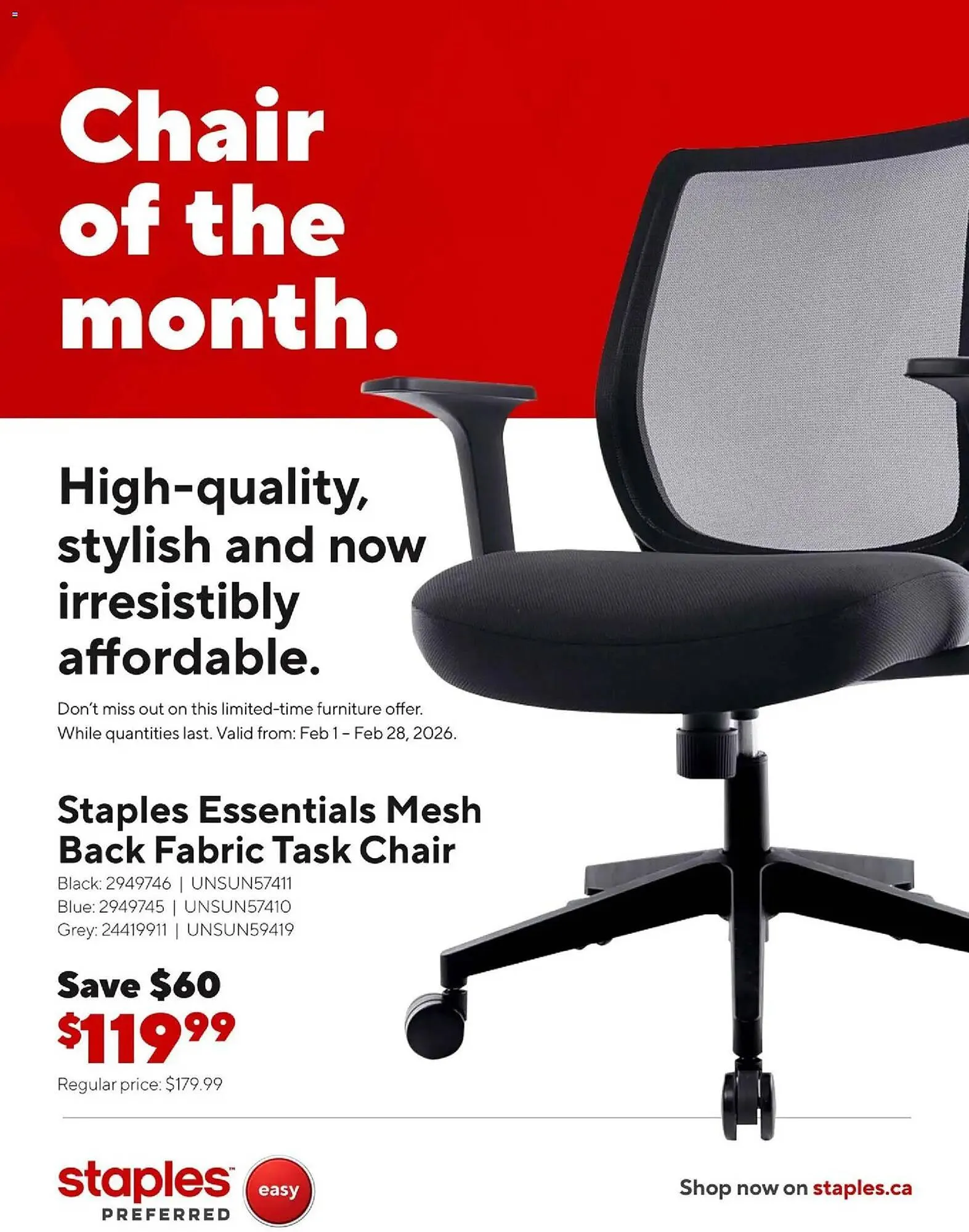 Staples flyer from February 2 to March 1 2026 - flyer page 2