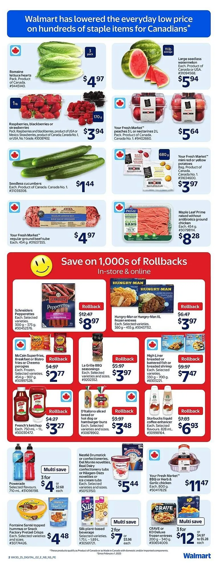 Walmart flyer from August 22 to August 28 2025 - flyer page 3