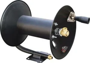 3/8 in. x 100 ft Capacity Hand-Crank Air Hose Reel