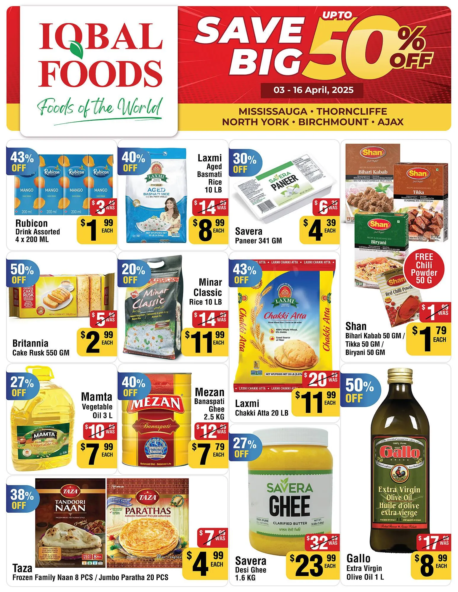Iqbal Foods flyer from April 3 to April 9 2025 - flyer page 1