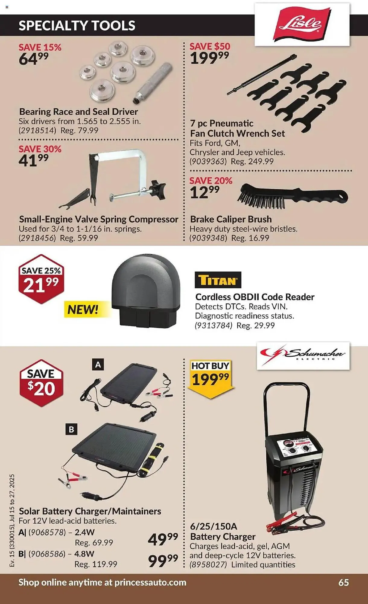 Princess Auto flyer from July 15 to July 27 2025 - flyer page 71