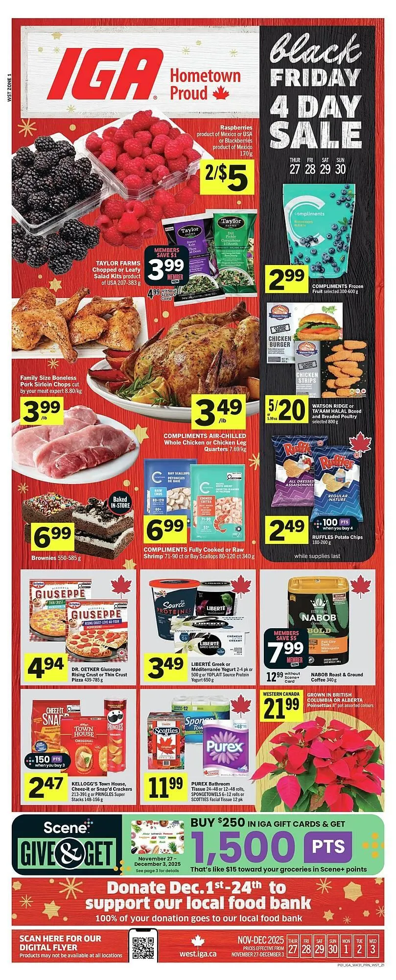 IGA flyer from November 27 to December 18 2025 - flyer page 1