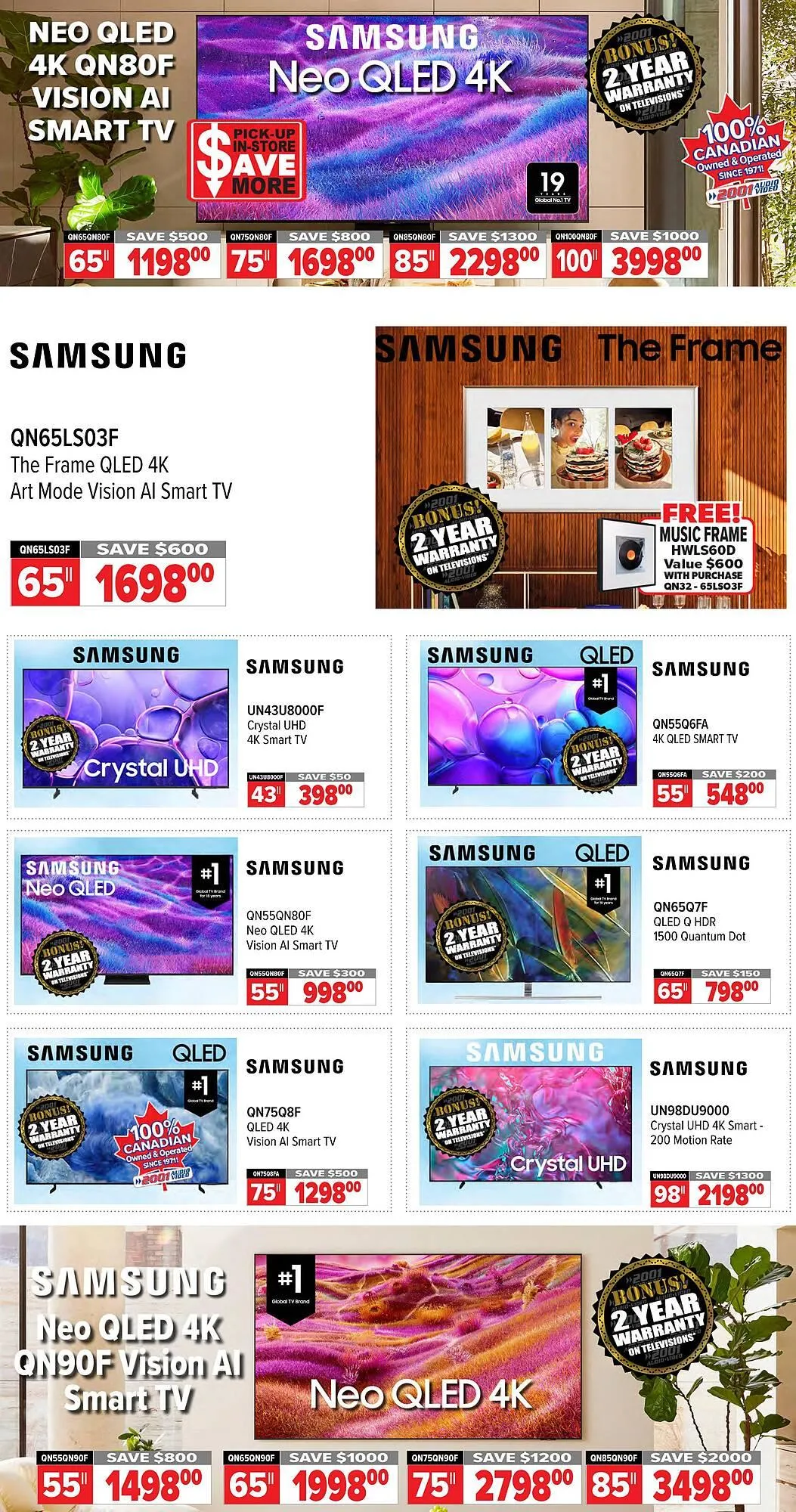 2001 Audio Video flyer from February 9 to February 12 2026 - flyer page 3