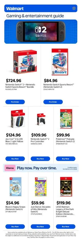 Walmart Flyer Special from October 15 to October 28 2026 - flyer page 1